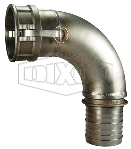 Cam & Groove 90° Type C Coupler x Hose Shank Elbow